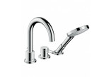 Wannenbatterie Axor Uno mit 3 Anschlüssen zur Wannenrandmontage Halter Loop, Chrom- sanitbuy.pl