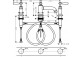 Waschtischarmatur Axor Montreux mit zwei Haltern mit 3 Anschlüssen mit Kreuzhaltern, Mit Ablauf-Set, Chrom- sanitbuy.pl