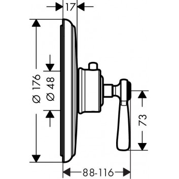 Armatur thermostatisch Axor Montreux Unterputz HighFlow, Chrom- sanitbuy.pl