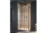 Duschkabine Walk-In Radaway Modo New Black II Factory 90, Glas transparent, wys. 200cm, profil schwarz- sanitbuy.pl