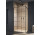 Duschkabine Walk-In Radaway Modo New Black II Factory 130, Glas transparent, wys. 200cm, profil schwarz