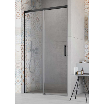 Tür Dusch- Schiebe- Radaway Idea Black DWJ 100 Links 98.7-101.2x200.5cm, profil schwarz, Glas transparent- sanitbuy.pl