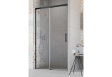 Tür Dusch- Schiebe- Radaway Idea Black DWJ 140 Links, 138.7-141.2x200.5cm, profil schwarz, Glas transparent
