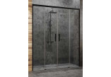 Tür für die Nische Radaway Idea Black DWD 150 150x200.5cm, profil schwarz, Glas transparent