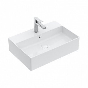 Villeroy & Boch Memento 2.0 Aufsatzwaschtisch 60x42 cm ohne Überlauf mit Schicht CeramicPlus, weiß - sanitbuy.pl