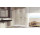 Tür Schiebe- Huppe Aura Elegnace 1-teilig ze stały segmentem rechts 130x200 cm transparentes Glas z Anti-Plaque silbernes Profil matt
