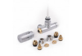 Set zintegrowany thermostatisch kątowy z rurką zanurzeniową Terma, Prawy - Chrom