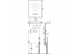 Dusch-set Tres Shower Technology mit Unterputzarmatur termostatyczną elektroniczną, Chrom 