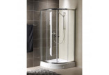 Kabine Radaway Premium Plus a1700 800 mm halbrund mit einer Tür dwuczęściowymi, Glas transparent
