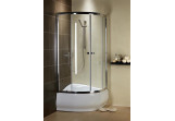 Kabine Radaway Premium A1700 900 mm halbrund mit einer Tür dwuczęściowymi, Glas transparent, 30401-01-01