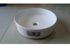 Waschtisch Cielo Shui Comfort zum Aufsetzen, rund, 40x40 cm, weiß