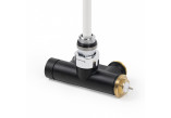 Zawór thermostatisch kątowy z rurką zanurzeniową Terma, Lewy, GZ 3/4' - schwarz matt
