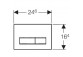 Betätigungstaste uruchamiający Geberit Sigma 50, przedni, für Unterputz-Spülkästen, weiß