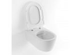 Becken wc hängend Excellent Doto bezrantowa 48,5 x 36 cm im Set mit WC-Sitz mit Softclosing - weiß