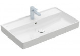 Waschtisch mit unterschrank Villeroy&Boch Collaro, 80x47cm, unten geschliffen, z Überlauf, CeramicPlus, Stone White