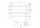 Badewanne rechteckig Villeroy&Boch Architectura Solo, 170x70cm, Acryl-, Weiss Alpin