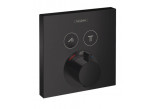 Armatur thermostatisch Hansgrohe ShowerSelect, Unterputz dla 2 odbiorników, Außenelement, schwarz matt