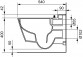 Becken WC z funkcją prysznica TECEone, 54x40cm, bezkołnierzowa, weiß