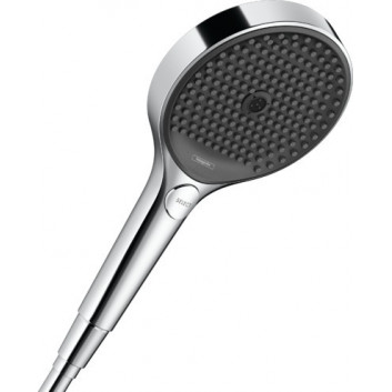 Brausekopf Hansgrohe Rainfinity 130 3jet, 3-strumieniowa, schwarz matt