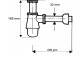 Ablaufgarnitur Flaschen- McAlpine, 1.1/4″x32mm, mosiądzowy, Chrom