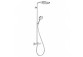 Dusch-set Hansgrohe Showerpipe Raindance Select S 240 1jet P, Armattur thermostatisch, schwarz matt