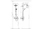 Dusch-set Showerpipe Croma E 280 1jet, Armatur thermostatisch, Chrom