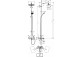 Dusch-set Showerpipe Croma E 280 1jet, Armatur thermostatisch, Chrom