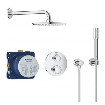 Dusch-set Grohe Tempesta 210, Unterputz, Armatur thermostatisch, Chrom