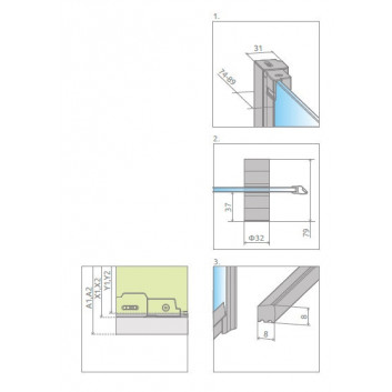 Duschkabine Radaway Modo X I 120, przejrzysta, 1180x2000mm