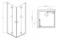 Duschkabine Radaway Modo X I 120, przejrzysta, 1180x2000mm