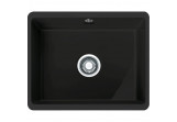 Zlewozmywak Franke Kubus KBK 110-50, 545x445mm, schwarz matt