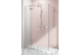 Teil rechts Kabine Radaway Essenza Pro Black PDD, 1000x2000mm, Glas transparent, golden profil