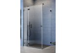 Teil rechts Kabine Radaway Essenza Pro Black PDD, 1000x2000mm, Glas transparent, golden profil