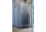 Teil rechts Kabine Radaway Essenza Pro Black PDD, 1000x2000mm, Glas transparent, golden profil