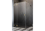 Teil rechts Kabine Radaway Essenza Pro Black PDD, 1000x2000mm, Glas transparent, golden profil