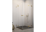 Teil rechts Kabine Radaway Essenza Pro Gold KDD, 800x2000mm, Glas transparent, golden profil