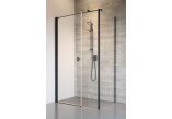Teil links Kabine prysznicowej Radaway Nes 8 Black KDD I 100, Glas transparent, 1000x2000mm, schwarz profil