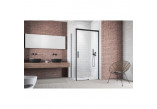 Seitenwand Radaway Idea Black KDJ S1 75 LEWA 73-74.5x200.5cm, Glas transparent, profil schwarz- sanitbuy.pl