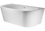 Badewanne zur Wandmontage Corsan Mono XL, 170x80cm, weiß