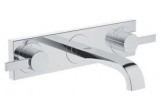 Waschtischarmatur Grohe Allure zur Wandmontage, 1/2", Chrom, mit 3 Anschlüssen, mit Platte, rozmiar S