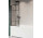 Parawan nawannowy Radaway Nes Black PNJ I Factory, lewy, Glas transparent, schwarz kratka, 60x150cm, schwarz profil