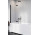 Parawan nawannowy Radaway Nes Black PND I, lewy, Glas transparent, składany, 110x150cm, schwarz profil