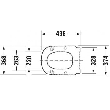 Sitz WC Duravit D-Code Vital, mit Softclosing, zdejmowana, 49x36cm, weiß