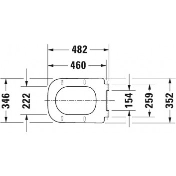 Sitz WC Duravit D-Code Vital, mit Softclosing, 48x35cm, weiß