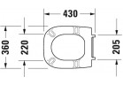 Sitz WC Duravit D-Code Compact, 43x35cm, weiß