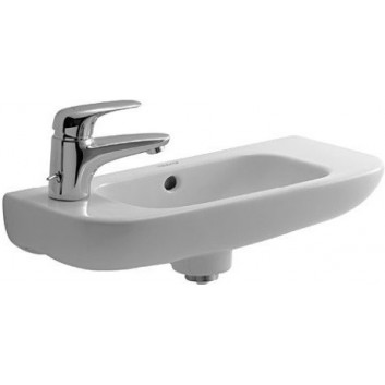 Waschtisch zur Wandmontage Duravit D-Code Med, 36x27cm, otwór pod baterię links, weiß