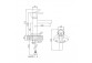 Waschtischarmatur Bruma Escudo, stehend, Höhe 158mm, ohne Stöpsel, Chrom