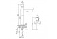 Waschtischarmatur Bruma Escudo, stehend, Einhebel-, Höhe 158mm, ohne Stöpsel, Chrom