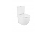Becken WC Roca Meridian, bezrantowa, 60x37cm, do kompaktu, przyscienna, weiß