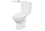 Kompakt WC Cersanit Arteco CleanOn, bezkołnierzowa Becken, 66,5x36cm, WC-Sitz mit Softclosing, doprowadzenie wody z boku, weiß